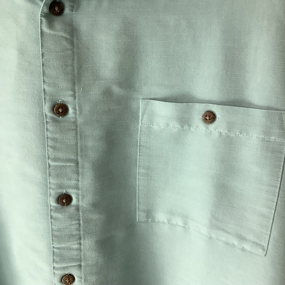 The Foundry Supply Co 2XLT Light Blue Short Sleeve Button Down Shirt - Picture 2 of 8